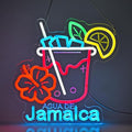 CNBEYOUNG Agua De Jamaica Neon Sign, Neon Lights Hanging Wall Art Decoration for Mexican Restaurants Shop Bar Kitchen Party Home Decor, USB - Driven, Super Bright & Adjustable,12.6 * 12.7inches