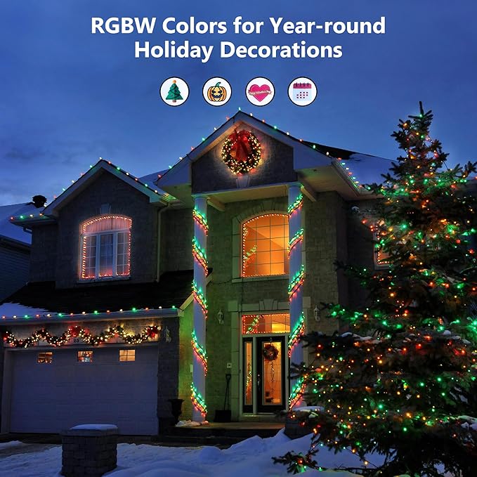 Indoor String Lights, 98.5 FT 300 LED Color Changing RGBW with Remote
