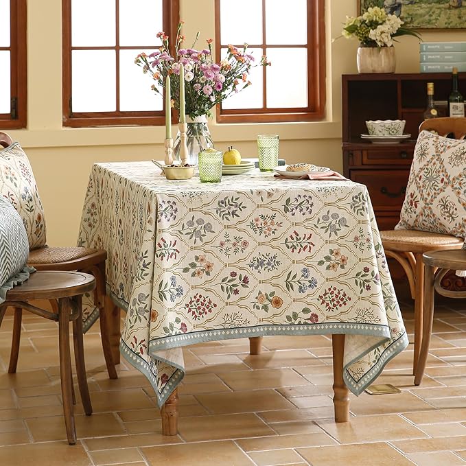 Tablecloth 55 x 87 Inch Rectangular Serenity Linen Blend