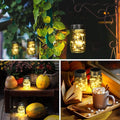 Mason Jar String Lights, 12-Pack Solar Lanterns with 30 LEDs Each