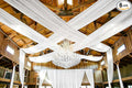 6 Panels White Wedding Drapes - 5ft x 20ft, Wedding Arch Draping Fabric, Cheesecloth Sheer Curtain