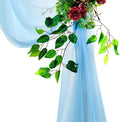 Backdrop Fabric Panels, Turquoise Sheer Chiffon, 2 Pack 30 in x 100 ft
