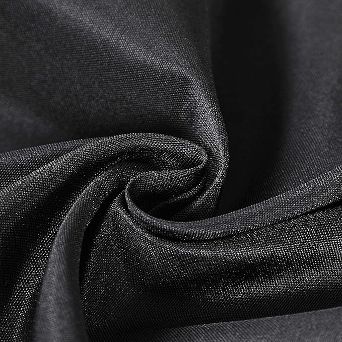 Rectangle Tablecloth 60x102 inch Washable Polyester Fabric Table Cloth for Wedding Party Dining Banquet Decoration（60x102, Black）