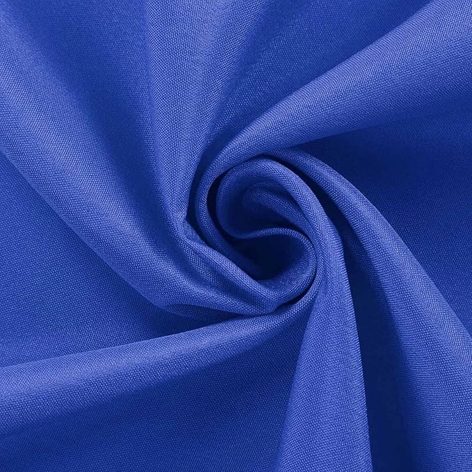 Efavormart Round Tablecloth, 90 Inch Stain & Wrinkle Resistant Washable Table Cloth, Decorative Polyester Fabric Table Cover for Banquet, Wedding, Dining- Royal Blue