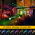String Lights: 35 FT Solar Outdoor LED Patio Lights, 8 Colors
