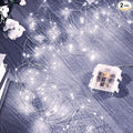 2 Pack 16.4 Ft. Battery Operated Outdoor String Lights with Remote & Timer, LED Cool White Fairy Lights, Waterproof Twinkle Lights for Bedroom, Dorm, Mason Jar, Wedding, Party, Christmas