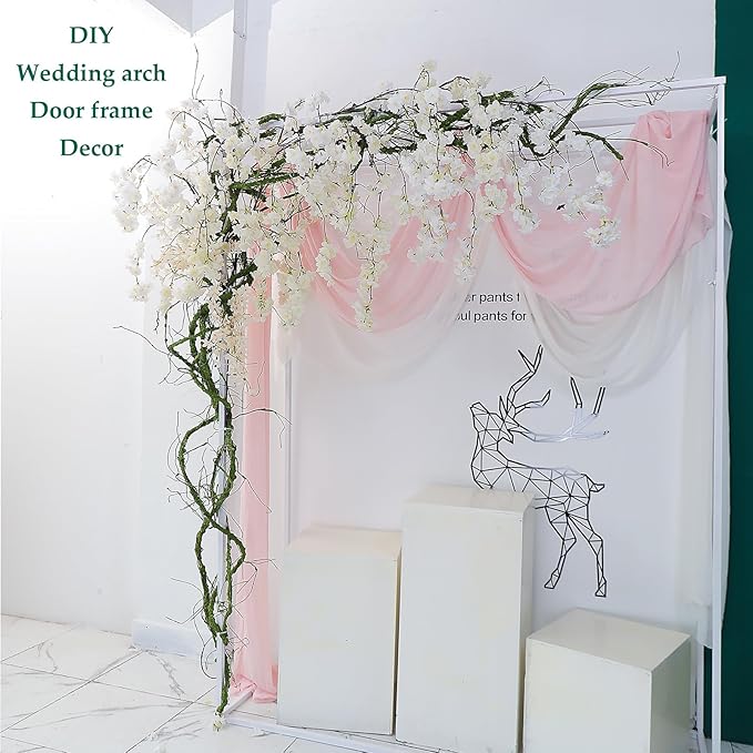 Artificial Tree Vine Garland, 118 Inch Green Poseable Ivy Branches