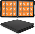 SMYV 12 Pocket Trading Card Binder, Premium PU Cover Card Binder for 720 Cards, Ringless Side Loading Card Collection Album Folders for MTG, TCG, Game Cards & Sports Cards (Black)