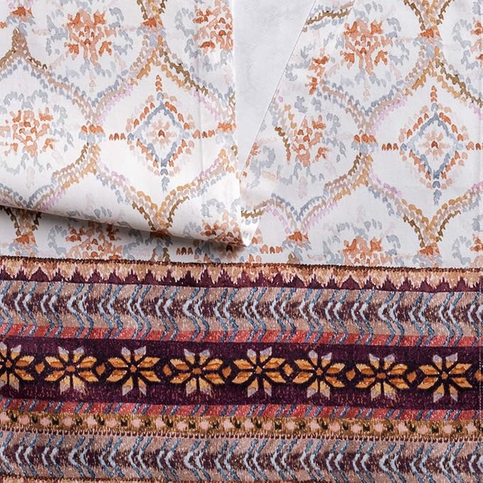 Maison d' Hermine Table Runner 100% Cotton Single Layer Table Runners 60 inches Long for Thanksgiving Christmas Decorations Home Kitchen Dining Party Wedding (Fair Isle, 14.5" x 60")