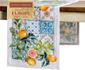 Maison d' Hermine Table Runner 100% Cotton Single Layer Table Runners 72 inches Long Decorative for Home Kitchen Dining Party Baby Shower Wedding Bridal Shower Spring Summer (Agrume, 14.50" x 72")