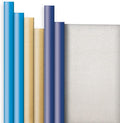Jillson Roberts 6 Roll-Count Solid Color Hanukkah Gift Wrap Available in 2 Different Assortments, Double-Sided Kraft Blue and Gold/Silver and Gold/Royal and Silver