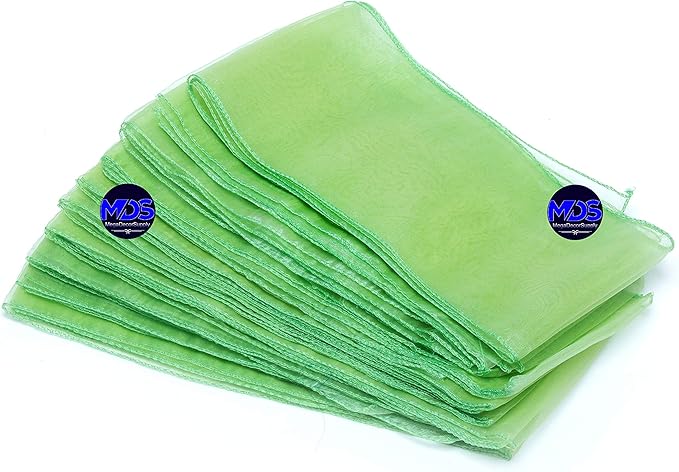 MDS Pack of 100 PCS Organza Chair Sashes Wider Dining Chair Bows Ribbon Tie Back for Wedding Party Birthday Bridal Shower Reception Event Banquet Home Chair Cover Decoration - Apple Green