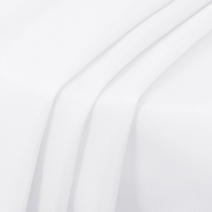 Round Polyester Tablecloths, 10 Pack, 90 Inch White