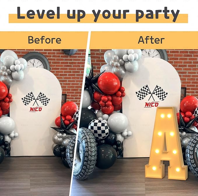 Party Supplies Light Up Marquee Letter K, 3 Foot Foam Board Sign