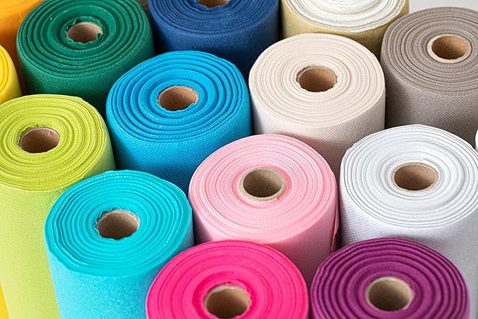 American Homestead Paper Table Runner Roll - 78 ft. Disposable Linen-Like Table Cover Roll - 20 Perforated Table Runners (16" x 48") for Parties, Weddings, and Events - Kiwi Green