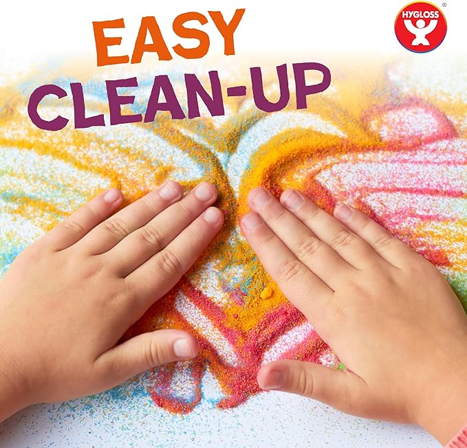 Hygloss Colored Sand for Crafts - 15 lb Bottle, Pastel Rainbow - Vibrant Colorful Fine Sensory Play Sand Art Kits for Kids - Classroom Activities for Children 3 4 5 6 7 8 9 10 11 12 - Safe for Ages 3+