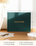 Guestbook with Linen Hardcover and Polaroid-Friendly Pages