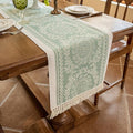 Table Runners 95 Inches,Waterproof Boho Table Runner with Tassel Fringe,Table Runner for Party Coffee Table