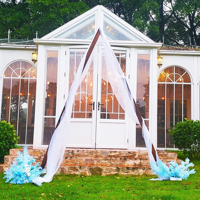 Wedding Arbor, Triangular Solid Wood Frame, Detachable, Unfinished