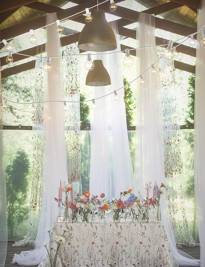String Lights 100 Ft Vintage Edison Bulbs 105 Count Indoor Outdoor