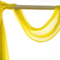 Backdrop Fabric Panel Yellow Sheer Chiffon, 30 In x 40 Ft