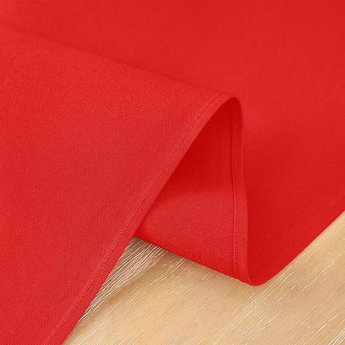 2 Pack Red Small Short Table Runner 12 x 36 Inch Solid Color Runners Coffee Table Dresser for Daily Party Home Decoration