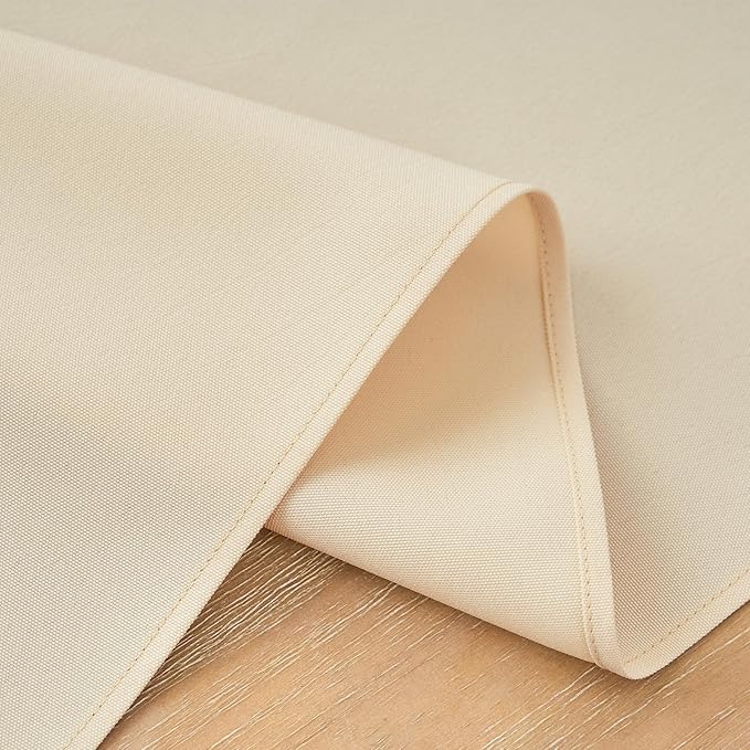 2 Pack Beige Table Runner 12 x 90 Inch Solid Color Farmhouse Runners Coffee Table Dresser for Daily Party Home Decoration