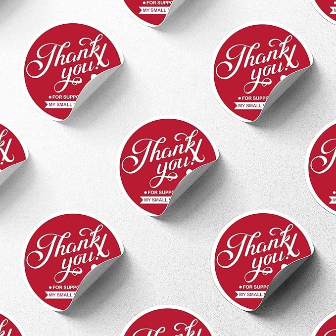 Custom Logo Stickers for Business, Personalised Logo Labels - Any Shape, Waterproof Vinyl Glossy Stickers for Branding & Packaging