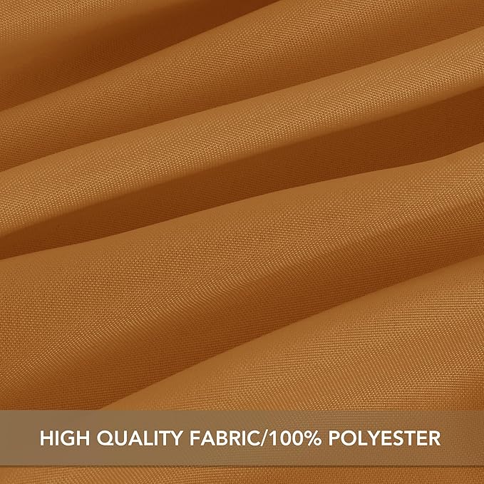sancua Thanksgiving Square Tablecloths 54x54 Inch Bronze, 2 Pack - Fabric Fall Table Cloth for Square or Round Tables, Washable Polyester Table Cover for Dinner, Holiday Party, Display Tables