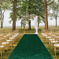 Aisle Runners Emerald Green Velvet, 4 ft x 25 ft, Indoor and Outdoor Use