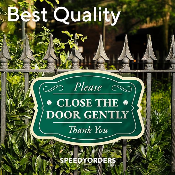 Custom Decorative Outdoor Metal Sign - Personalized Aluminum Driveway Sign, Waterproof, Made in USA - Design 3 Forest Green 12x8 In