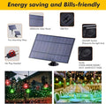 String Lights 144 ft Solar Outdoor, 8 Colors with 6 Modes