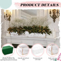 Planter Box Set, Rectangular Wood, White, 16 Inch with Liner and Foam