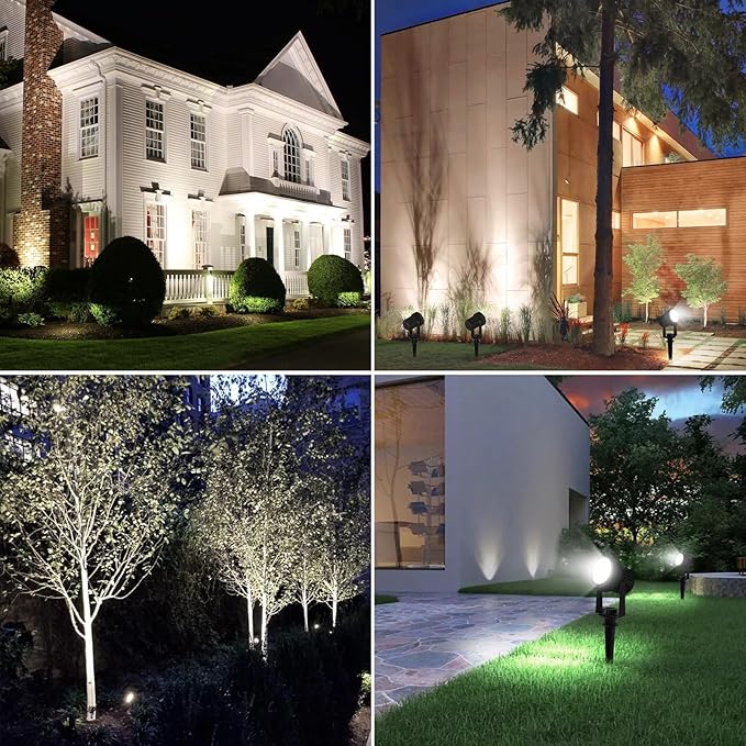 Solar Spotlights Outdoor White 6000K IP65 Waterproof 150 Lumen