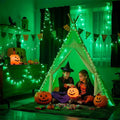String Lights, 168 Ft Green 600 LED Set with Remote and Timer