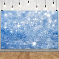 YongFoto Silver Blue Glitter Backdrop 10x8ft Silver Light Spots Blue Sequin Bokeh Photography Background Birthday Bridal Shower Wedding Photography Background Party Banner Portraits Photoshoot Props
