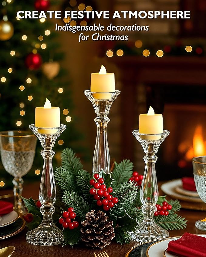 Amagic 12/24/50/100/150 Pack LED Tea Lights, Flameless Votive Candles, Battery Operated Tealights Candles for Halloween, Christmas, Home Decor, Wedding,Theme Party, Festival（12 Pack, Warm Ivory）