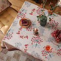 Patdrea Designer French Long Rectangular Table – Linen – 63"x94"-Newmari