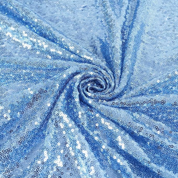 Backdrop Set, Baby Blue Sequin Shimmer, Pack of 2
