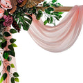 Backdrop Fabric Panel, Dusty Rose Sheer Chiffon, 30 in x 50 ft