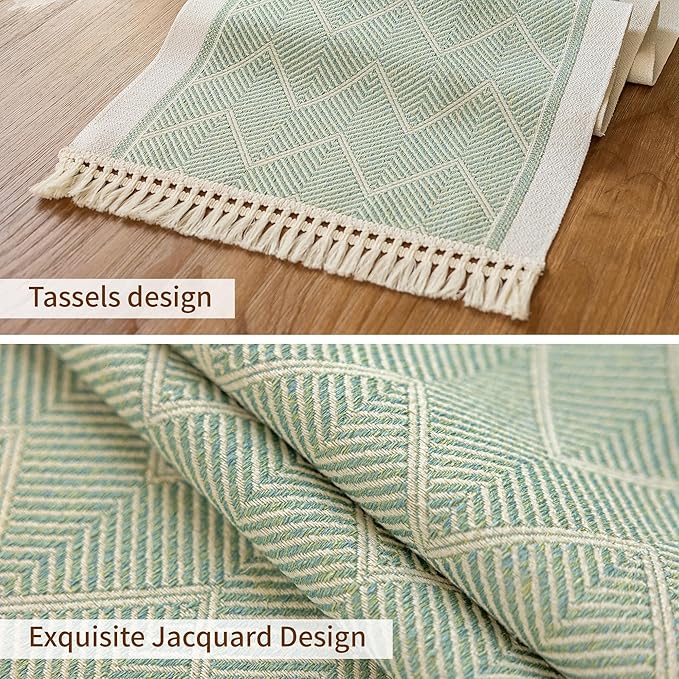 Table Runners 138 Inches,Waterproof Boho Table Runner with Tassel Fringe,Table Runner for Party Coffee Table