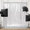 Backgrounds - Silver Sparkly Sequin Backdrop, 8ft x 8ft