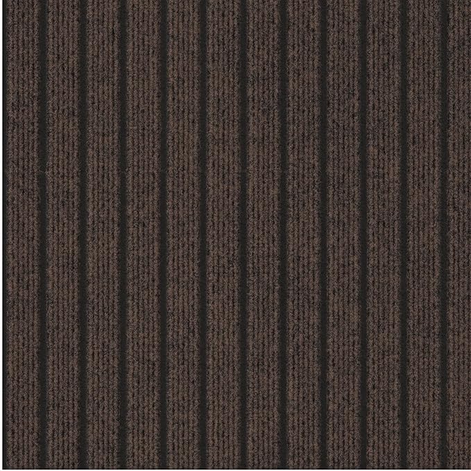 Ottomanson 2'7" x 20' Hallway Runner with Scraper Pile - Extra Durable Non-Slip Rug Mat for Indoor & Outdoor Use - Ideal for Kitchen, Entryway & Garage - High-Traffic Carpet, Brown