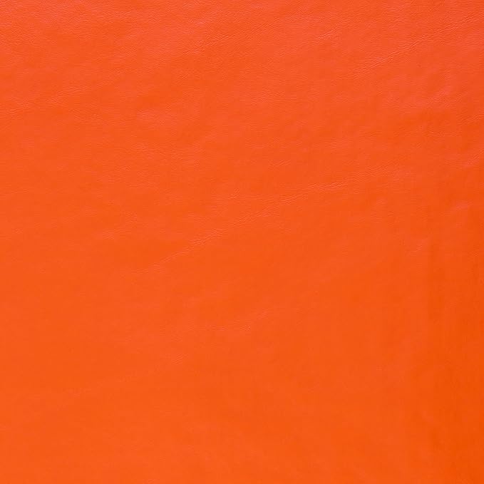 Vinyl Tablecloth, Orange Rectangle 52 x 90 Inch, 6.0 Gauge
