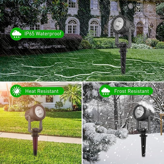 Solar Spotlights Outdoor White 6000K IP65 Waterproof 150 Lumen