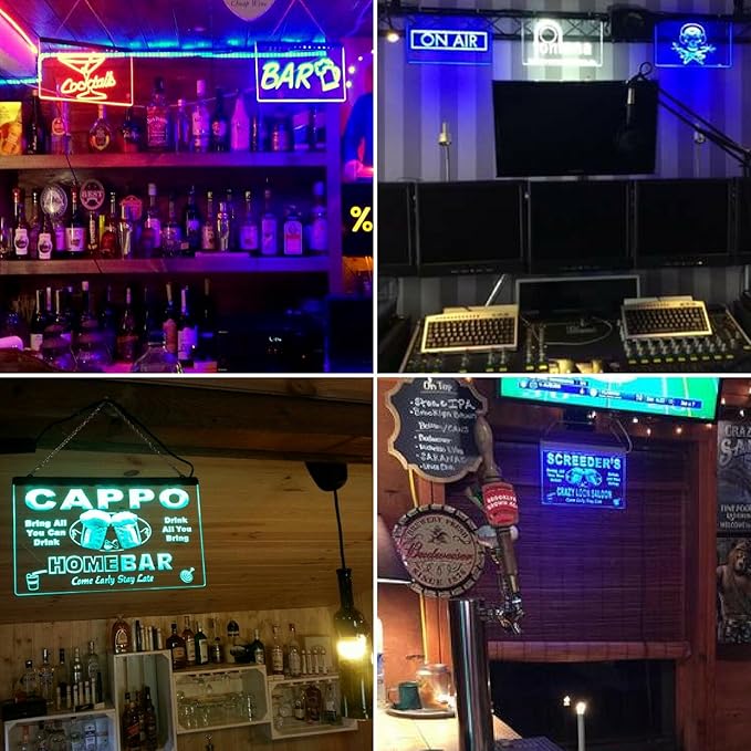 ADVPRO Personalized Your Name Custom Home Bar Beer Established Year Single Color LED Neon Sign 12 x 8.5 Inches st4s32-p11-tm-w