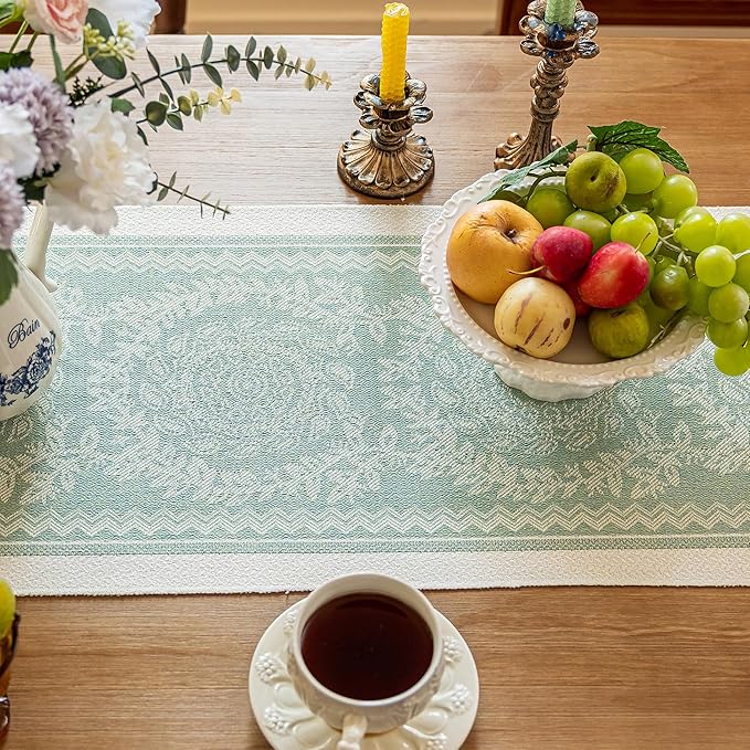 Table Runners 72 Inches Long Waterproof Boho Table Runner with Tassel Fringe,Table Runner for Party Coffee Table