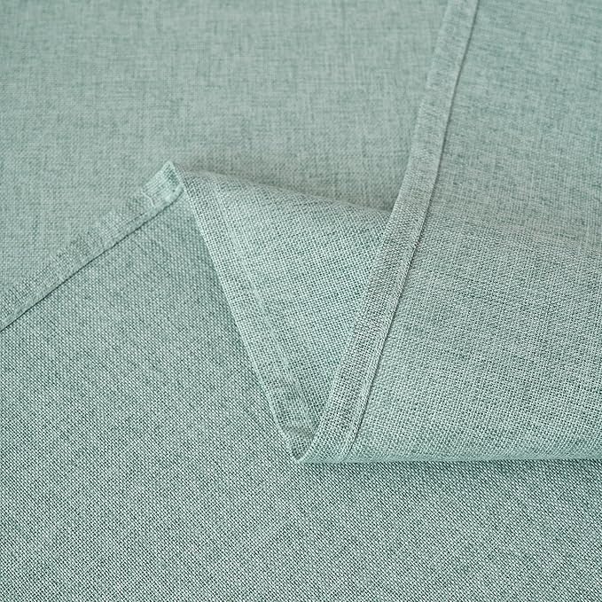 NLMUVW Sage Green Linen Tablecloth Rectangle 6ft, Rustic Textured Table Cloth Water Resistant Farmhouse Table Cover for Kitchen Dining Party Coffee, 54x78 Inch