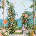 Metal Wedding Arch Backdrop Stand Decoration in Gold, 6 Ft
