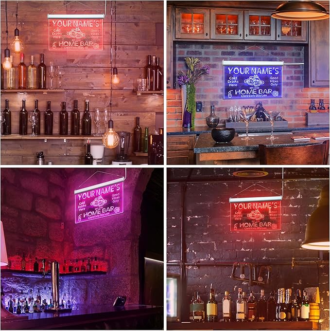 ADVPRO Personalized Your Name Custom Home Bar Beer Established Year Single Color LED Neon Sign 16 x 12 Inches st4s43-p11-tm-y